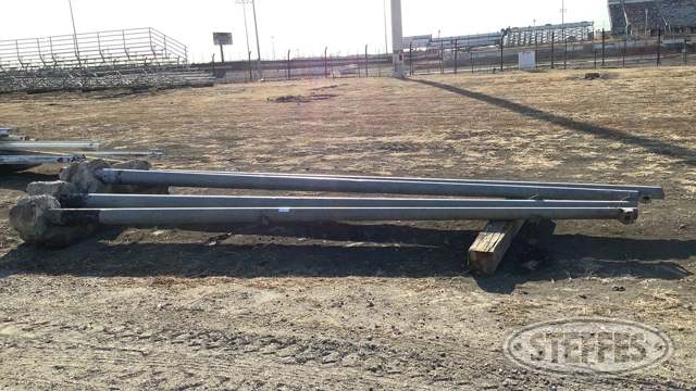 (4) Galvanized Steel Poles